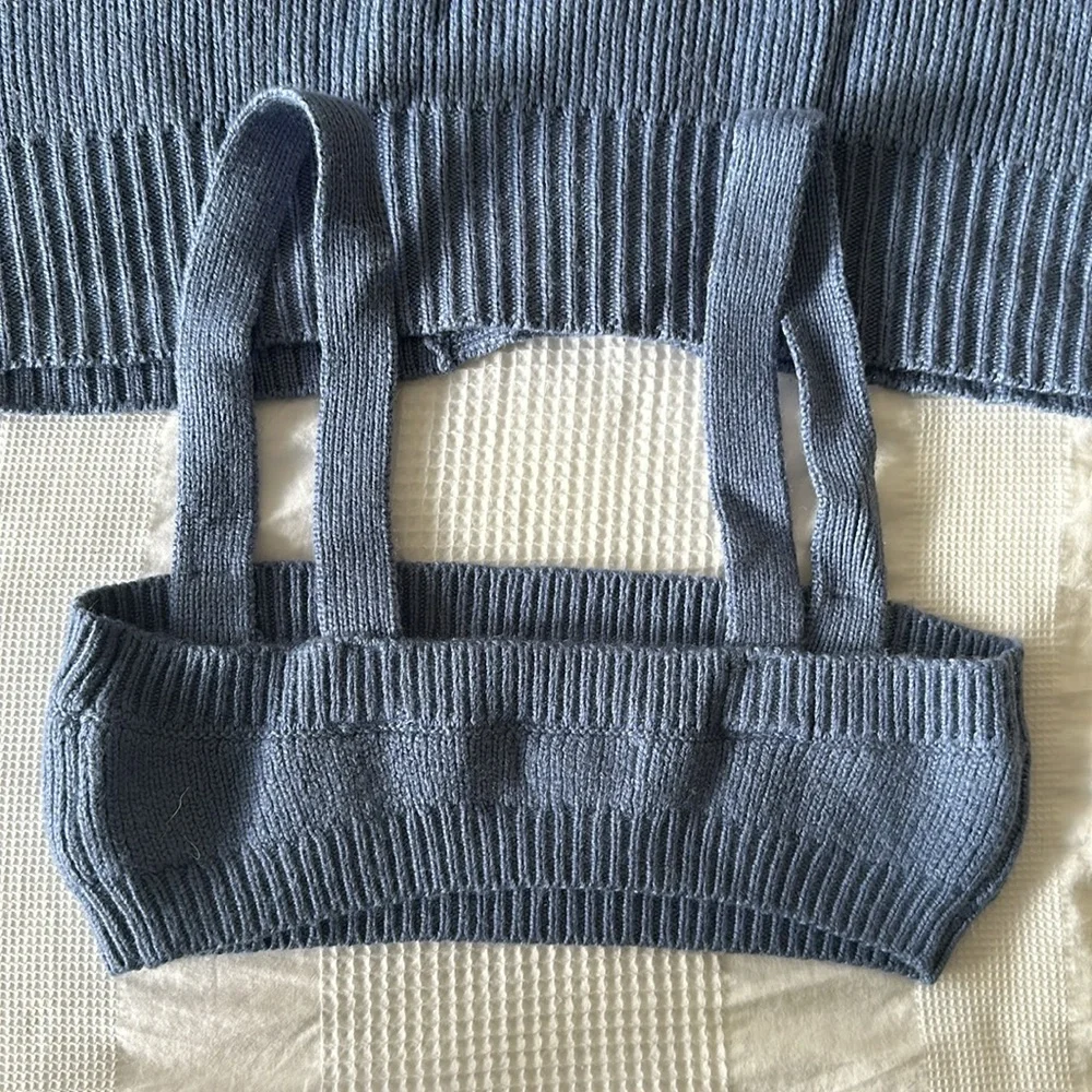 WeWoreWhat matching sweater and cropped sweater set